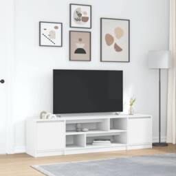 Berkfield Home TV Cabinet White 188.5x41x50 cm Engineered Wood - thumbnail 2