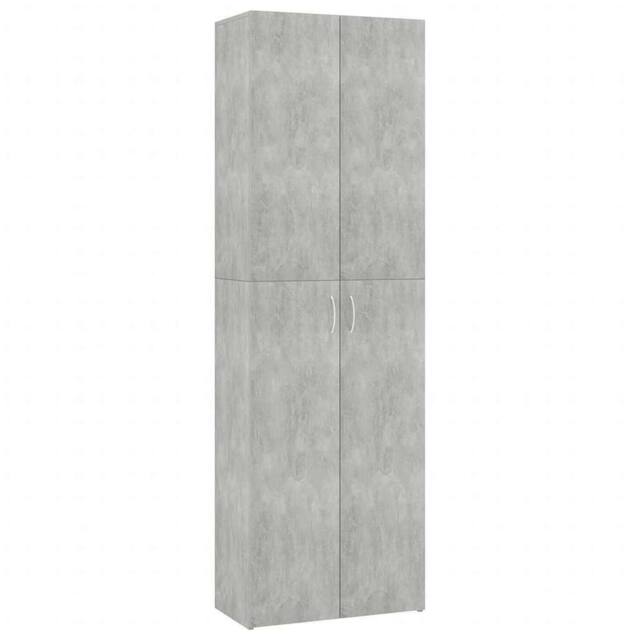 Berkfield Home Office Cabinet Concrete Grey 60x32x190 cm Engineered Wood - Size: 60 x 32 x 190 cm - image 1
