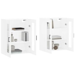 Berkfield Home Wall Mounted Cabinets 2 pcs White Engineered Wood - thumbnail 3