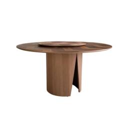 Angel Cerda Round Walnut Dining Table 150 cm Dia x 76 cm, Seats 6 in Brown - thumbnail 5