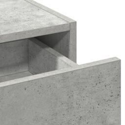 Berkfield Home Wall Hanging Dressing Table Concrete Grey 100x40x70 cm - Size: 100 x 40 x 70 cm - thumbnail 9