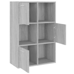 Berkfield Home Storage Cabinet Grey Sonoma 60x29.5x90 cm - thumbnail 6