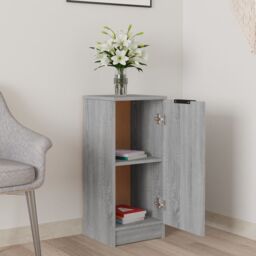 Berkfield Home Sideboard Grey Sonoma 30x30x70 cm Engineered Wood - Size: 30 x 30 x 70 cm - thumbnail 3