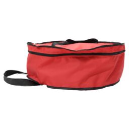 Outdoor Living Christmas Xmas Wreath Decoration Zip Up Sack Fabric Storage Bag in Red - thumbnail 3