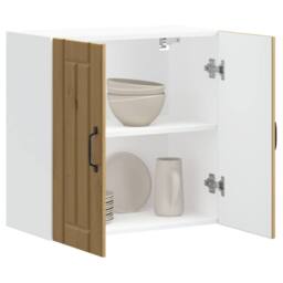 Berkfield Home Kitchen Wall Cabinet Lucca Artisan Oak Engineered Wood in Brown - thumbnail 2