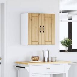 Berkfield Home Kitchen Wall Cabinet Lucca Artisan Oak Engineered Wood in Brown - thumbnail 4