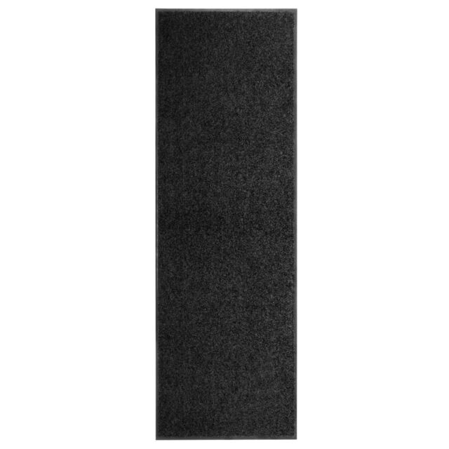 Berkfield Home Doormat Washable Black 60x180 cm - image 1