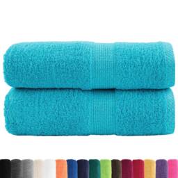 Berkfield Home Premium Guest Towels SOLUND 2 pcs Turquoise 30x50 cm 600 gsm