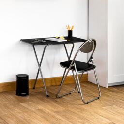 Harbour Housewares Wooden Folding Desk 80cm in Black - thumbnail 6