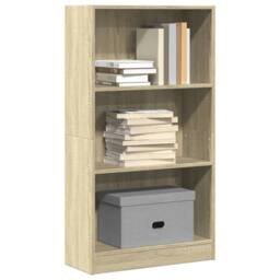 Berkfield Home Bookcase Sonoma Oak 60x24x109 cm Engineered Wood in Brown - Size: 60 x 24 x 109 cm - thumbnail 1