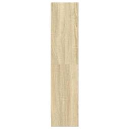 Berkfield Home Bookcase Sonoma Oak 60x24x109 cm Engineered Wood in Brown - Size: 60 x 24 x 109 cm - thumbnail 5
