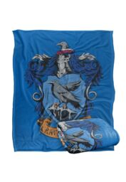 Warner Brothers Harry Potter Drawn Ravenclaw Crest Blanket 152 x 127 cm in White - thumbnail 2