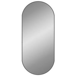Berkfield Home Wall Mirror Black 100x45 cm Oval - thumbnail 1