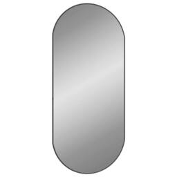 Berkfield Home Wall Mirror Black 100x45 cm Oval - thumbnail 3