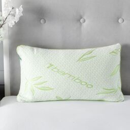 Snug City Rayon From Bamboo Memory Foam Pillow Anti Allergy Support in Green - thumbnail 2