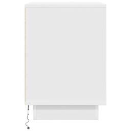 Berkfield Home Modern Bedside Cabinets with LED Lights¬†2 pcs White 38x34x50 cm - Size: 38 x 34 x 50 cm - thumbnail 9