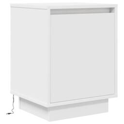 Berkfield Home Modern Bedside Cabinets with LED Lights¬†2 pcs White 38x34x50 cm - Size: 38 x 34 x 50 cm - thumbnail 7