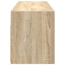 Berkfield Home Bathroom Wall Cabinet Sonoma Oak 100x25x30 cm Engineered Wood in Light Brown - Size: 100 x 25 x 30 cm - thumbnail 7