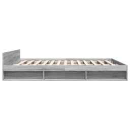 Berkfield Home Bed Frame with Drawers without Mattress Grey Sonoma 200x200 cm - thumbnail 5