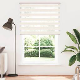 Berkfield Home Elegant Zebra Blind Marble Beige 145x200 cm Fabric Width 140.9 cm - thumbnail 3