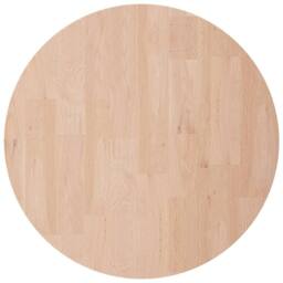 Berkfield Home Round Table Top √ò30x2, 5 cm Untreated Solid Wood Oak in Natural