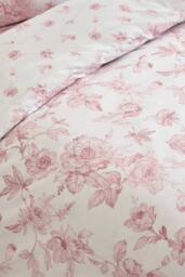 Catherine Lansfield 'Mirabelle Floral' Reversible Duvet Cover Set in Pink - Size: Double - thumbnail 4