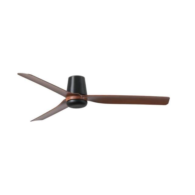 Netlighting Punt Tub Medium Black Dark Wood DC Ceiling Fan 6 Speed - image 1