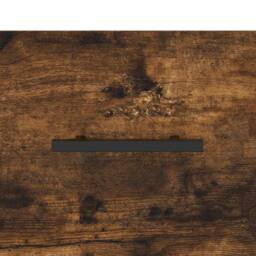 Berkfield Home Bedside Cabinet Smoked Oak 40x35x47.5 cm Engineered Wood in Brown - thumbnail 9