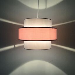 First Choice Lighting Pink & Grey Two Tier Light Shade - thumbnail 5
