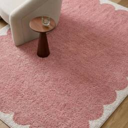 Livabliss Fossay Shag-Washable Black Cream Pink Modern High Pile Living Rug - Size: 160 cm x 215 cm - thumbnail 9