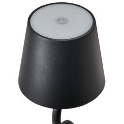 Wyld and Coco Table Lamp - Black Wireless Charging Touch Dimmer USB Port - thumbnail 4