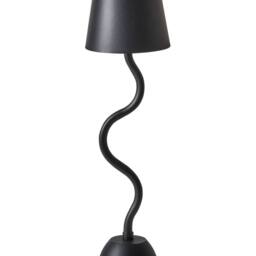 Wyld and Coco Table Lamp - Black Wireless Charging Touch Dimmer USB Port - thumbnail 2