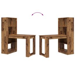 Berkfield Home Old Wood 122 x 67 x 145 cm Engineered wood & Particle board in Brown - thumbnail 8