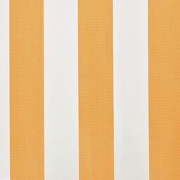 Berkfield Home Awning Top Sunshade Canvas Sunflower Yellow & White 6 x 3 m - thumbnail 4