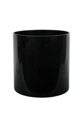 KDMD Cylinder Vase - Black Gloss - H25x25cm - Size: 25x25 cm - thumbnail 1