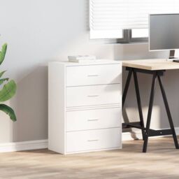 Berkfield Home Cabinets with 2 Drawers 2 pcs White 60x31x40 cm Engineered Wood - Size: 60 x 31 x 40 cm - thumbnail 3