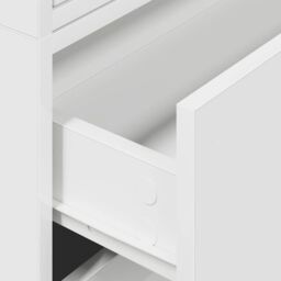 Berkfield Home Cabinets with 2 Drawers 2 pcs White 60x31x40 cm Engineered Wood - Size: 60 x 31 x 40 cm - thumbnail 8
