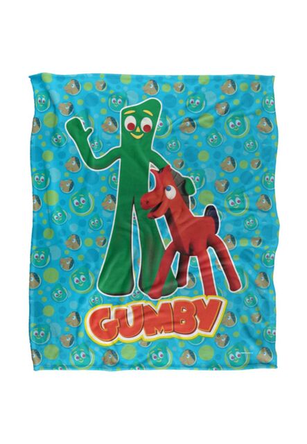 Gumby Best Friends Silky Touch Super Soft Throw Blanket 152 X 127 cm in White - image 1