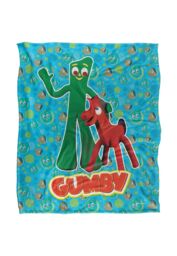 Gumby Best Friends Silky Touch Super Soft Throw Blanket 152 X 127 cm in White - thumbnail 1