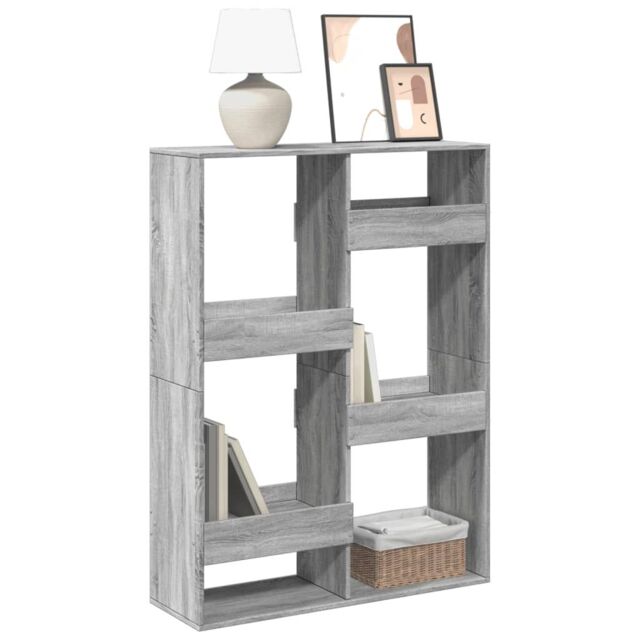 Berkfield Home Bookcase Grey Sonoma 100x33x135 cm Engineered Wood - Size: 100 x 33 x 135 cm - image 1
