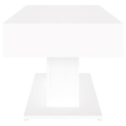 Berkfield Home Coffee Table White 96x50x45 cm Engineered Wood - Size: 96 x 50 x 45 cm - thumbnail 5