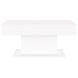 Berkfield Home Coffee Table White 96x50x45 cm Engineered Wood - Size: 96 x 50 x 45 cm - thumbnail 4