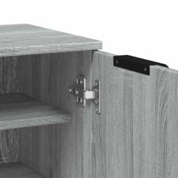 Berkfield Home Shoe Cabinet Grey Sonoma 59x35x100 cm Engineered Wood - Size: 59 x 35 x 100 cm - thumbnail 8
