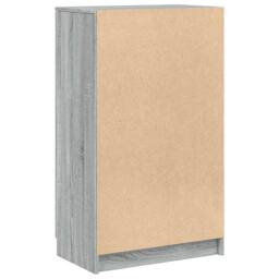 Berkfield Home Shoe Cabinet Grey Sonoma 59x35x100 cm Engineered Wood - Size: 59 x 35 x 100 cm - thumbnail 6