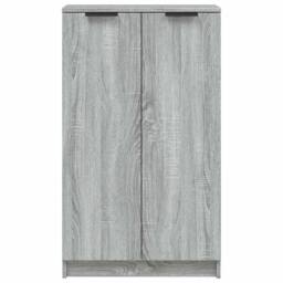 Berkfield Home Shoe Cabinet Grey Sonoma 59x35x100 cm Engineered Wood - Size: 59 x 35 x 100 cm - thumbnail 4