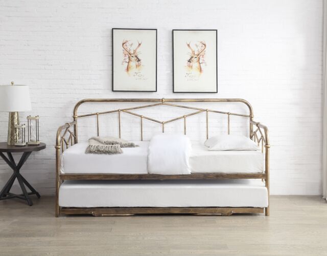 Flintshire Furniture Ltd Axton Single 3ft Day Bed Metal Bed Frame in Bronze - image 1
