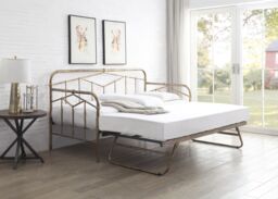 Flintshire Furniture Ltd Axton Single 3ft Day Bed Metal Bed Frame in Bronze - thumbnail 2