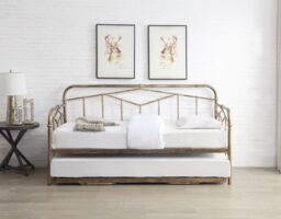 Flintshire Furniture Ltd Axton Single 3ft Day Bed Metal Bed Frame in Bronze