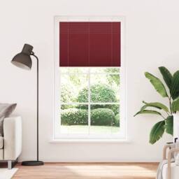 Berkfield Home Pleated Blind Bordeaux Red 105x200 cm Fabric Width 104.4 cm Polyester - thumbnail 3