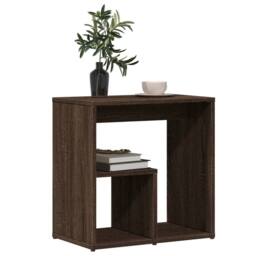 Berkfield Home Side Tables 2 pcs Brown Oak 50x30x50 cm Engineered Wood - Size: 50 x 30 x 50 cm - thumbnail 4
